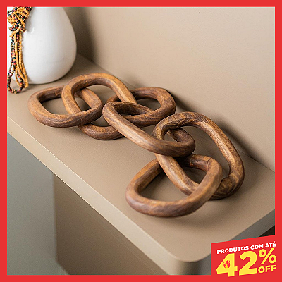 Elo Decorativo - 6 Peças para Mesa ou Aparador