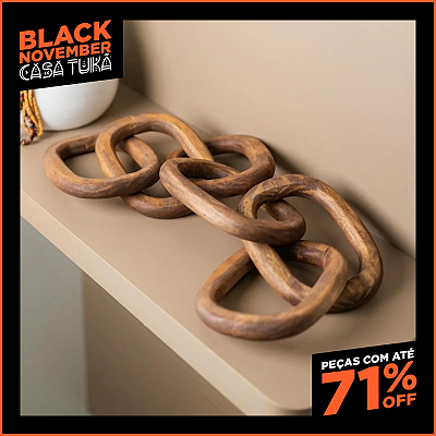 Elo Decorativo - 6 Peças para Mesa ou Aparador