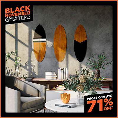 Kit 3 Pranchas Single Artesanais em Madeira