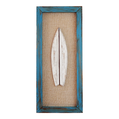Quadro Decorativo 1 Prancha de Surf Modelo 1 (43x19cm)