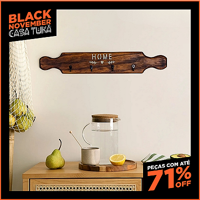 Porta Xícaras e Utensílios de Cozinha Decorativo "Amassador de Macarrão"