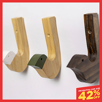 Cabideiro de Parede Artesanal - Formato Passarinho