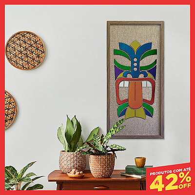 Quadro em Madeira Carranca T'aan