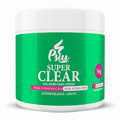 Psiu - Gel Hard Super Clear 56g