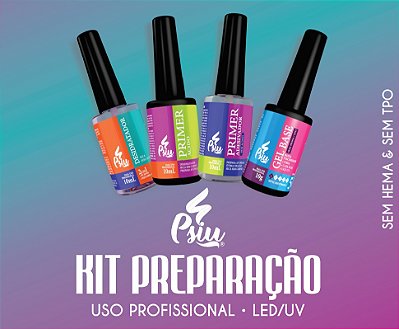Psiu - Kit Preparação 4 Produtos 10ml
