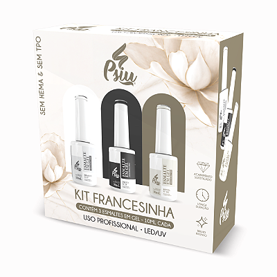 Psiu - Kit Francesinha 3 Esmaltes 10ml