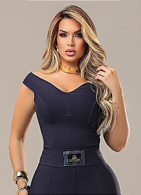 Cropped Ombro a Ombro - AZUL MARINHO