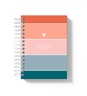 Caderno A5: Capa Enjoy Every Moment