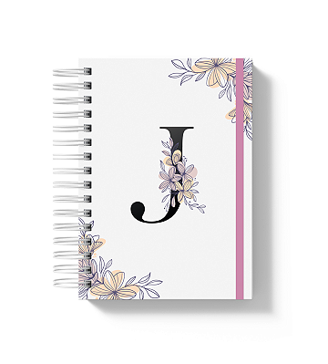 Agenda de Atendimentos: Alfabeto Floral Lilás