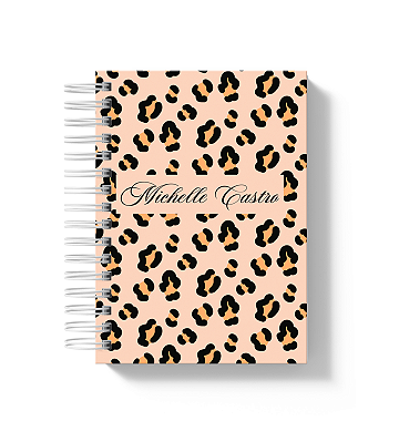 Caderno A5: Estampa Onça