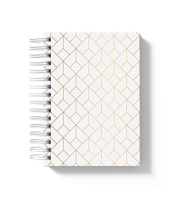 Controle Financeiro: Geométrico Dourado