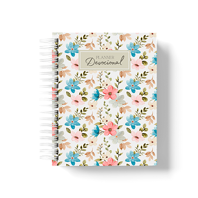 Planner Devocional Evangélico: Flores e Folhas