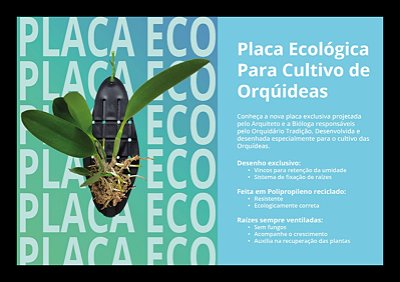 kit com 5 Placas Eco para Cultivo de Orquídeas