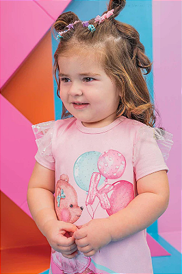 Macaquinho em Cotton - Kukiê Rosa