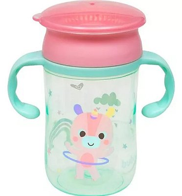 Copo de Treinamento 360 Bubazoo 300ml - Unicornio