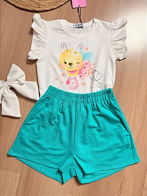 Conjunto Infantil Kukiê - Estampado Abelhinha