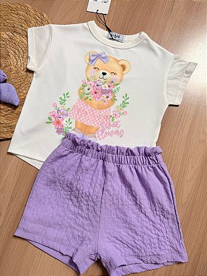 Conjunto Infantil Kukiê - Estampado Ursinha
