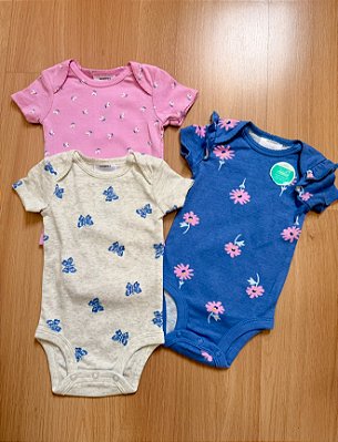 Kit Body Carter`s Bebê Menina - 3 peças