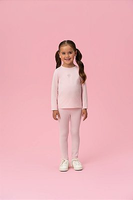 Conjunto Infantil Menina Mon Sucré Térmico Rosa