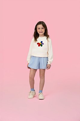 Blusa Moletom Infantil Menina Mon Sucré Flower