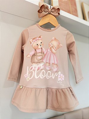 Vestido em Termoskin Peluciado - Kukiê Bebê Menina