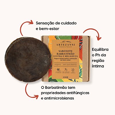Sabonete de Barbatimão, Ucuúba e Melaleuca