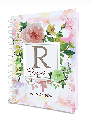 Agenda Floral Personalizada Modelo 4