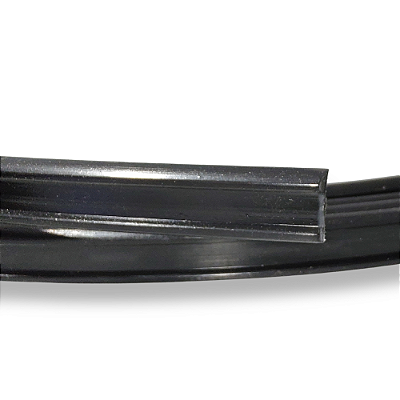 Perfil Vareta Chata para Toldo em PVC - Rolo de 6 Mts. Cinza