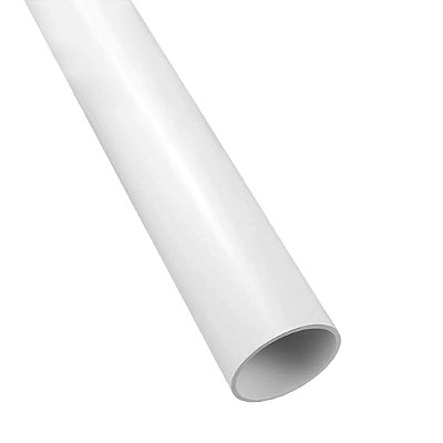 Perfil Plástico Tubo Redondo em PS branco