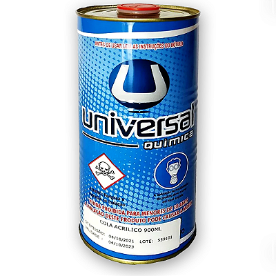 Cola B25 para Acrílico - Químico com 900 ml Universal Química