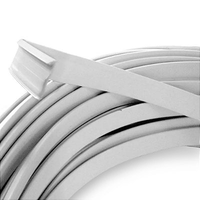 Perfil Trim 1/2 (13 mm) - Em ABS Preto ou Branco