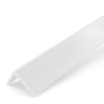 Perfil Cantoneira para Acabamento - 22x22 mm | Em Plástico PVC ou PS