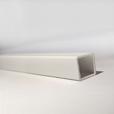 Perfil Tubo Quadrado Plástico - 13x13 mm | Em PS e PVC