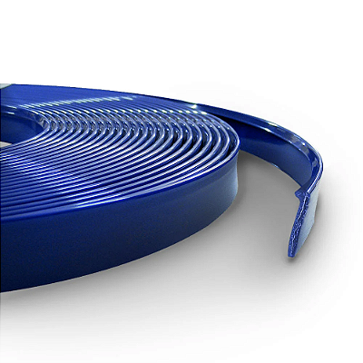 Perfil Trim 1/2'' (13 mm) Azul - Acetato com Alma de Alumínio | Rolo de 25 Mts.