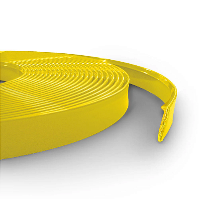 Perfil Trim 1/2'' (13 mm) Amarelo - Acetato com Alma de Alumínio | Rolo de 25 Mts.