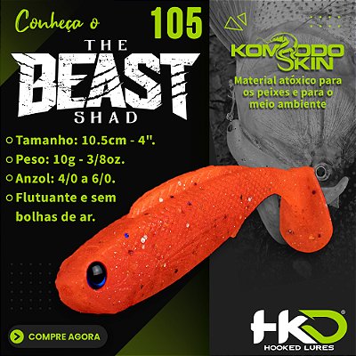 Isca Soft The Beast Shad 10.5cm HkD Lures