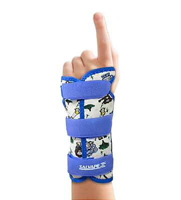 Tala para Punho Bilateral Infantil Salvapé Azul
