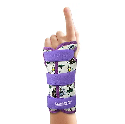 Tala para Punho Bilateral Infantil Salvapé Lilás