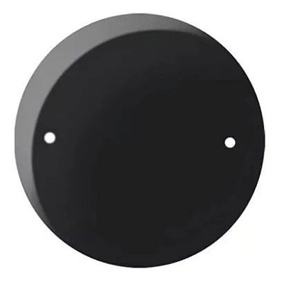 Placa Redonda 4'' Sleek Preto Brilho Margirius