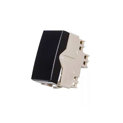 Módulo Interruptor Simples 10A 250V Sleek Preto MarGirius