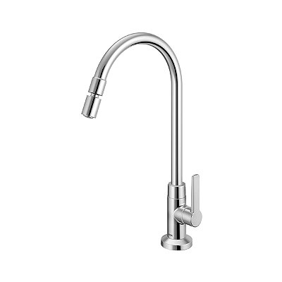 Torneira Para Cozinha Docol Gali 801306 De Mesa Cromada