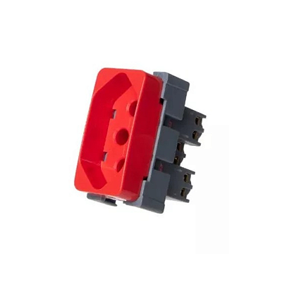 Módulo Tomada 20A 2p+t Vermelho B3 MarGirius