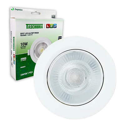 Spot de Led 10w Embutir Alltop Par 30 Redondo Bivolt Taschibra
