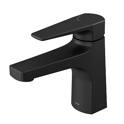 Torneira Monocomando Docol Misturador Preto Lift Onix Bica Baixa De Banheiro 007959CE
