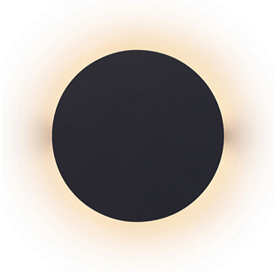 Arandela Led Plafon Luna 150 2700k Preto Bivolt Taschibra