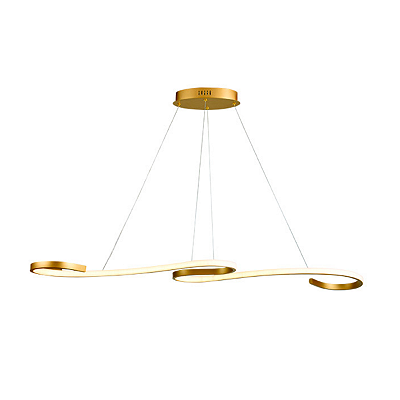 Lustre Pendente Led Milão 30W Ouro Fosco 3000K Taschibra