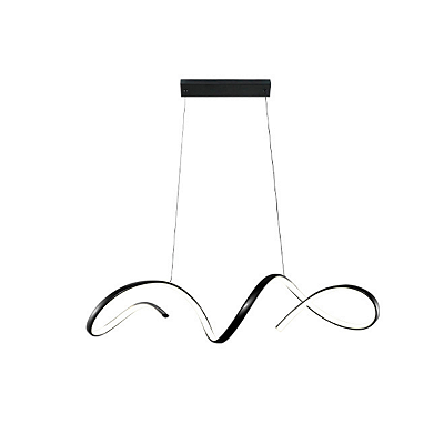 Lustre Pendente Led Londres 40W Preto 3000K Taschibra