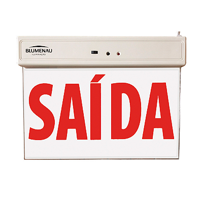 Placa De Saida Led 1 Face 35lm Vermelha 1w Bivolt Blumenau