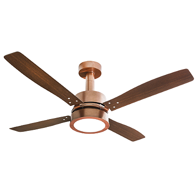 Ventilador Teto Vintage 4 Pás Tacabo Cobre 130W Venti Delta