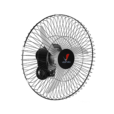 Ventilador De Parede 60cm Oscilante Ventura Comercial Preto Venti Delta